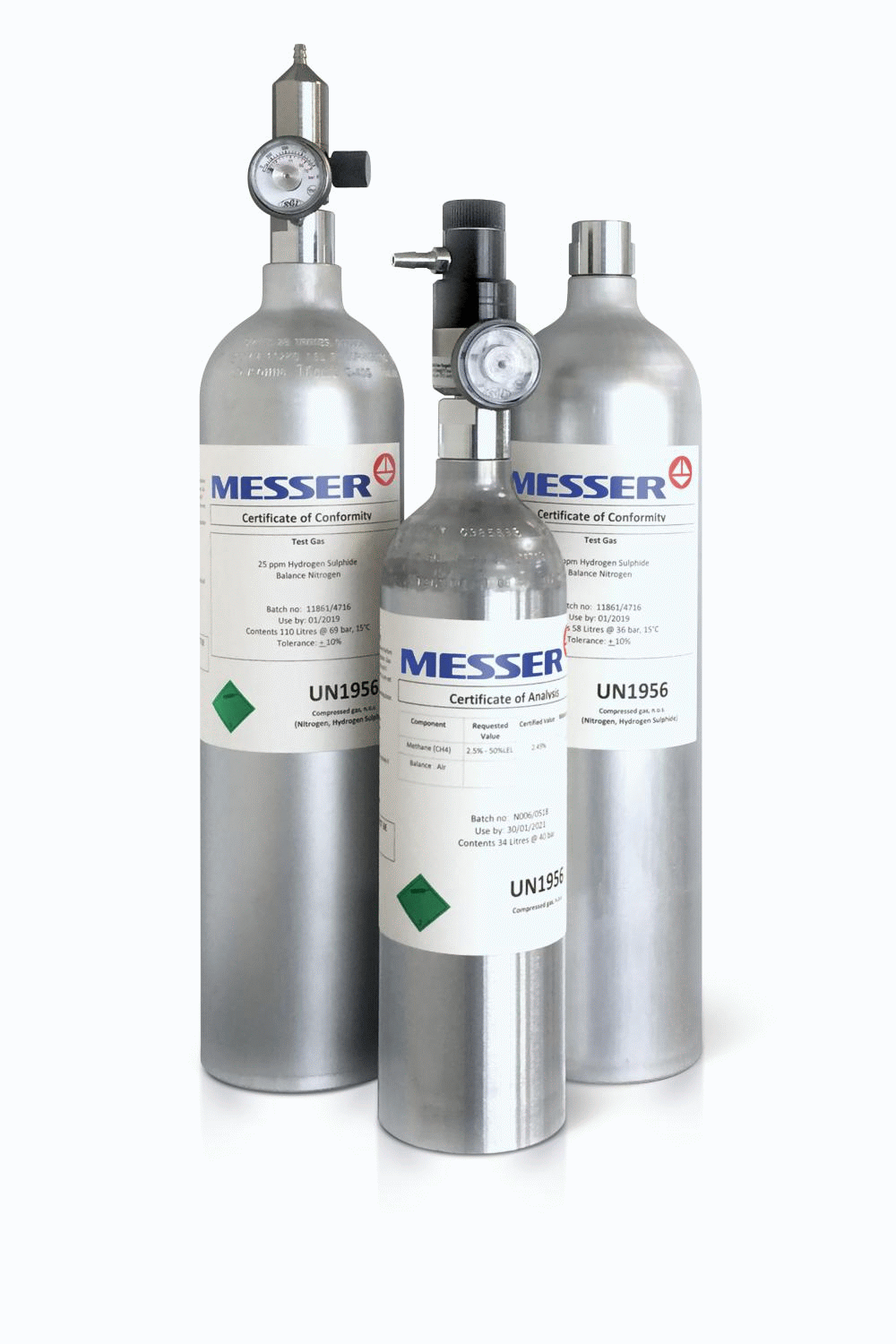 Doseer-afsluiter voor op CANGas cilinder (met manometer)