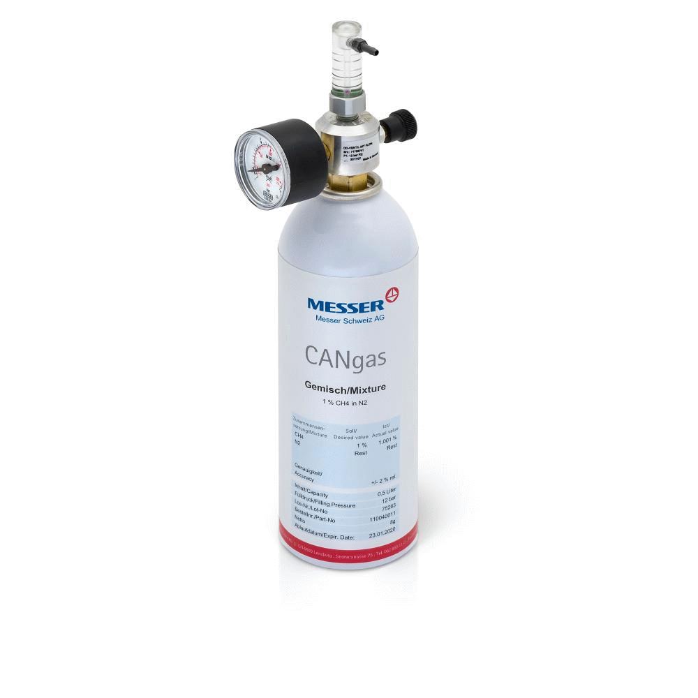 Doseer-afsluiter voor op CanGas cilinder