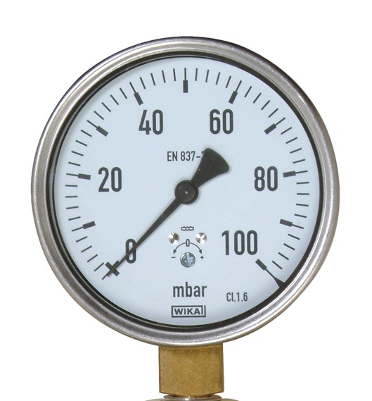 Manometer voor U33 (mbar)
