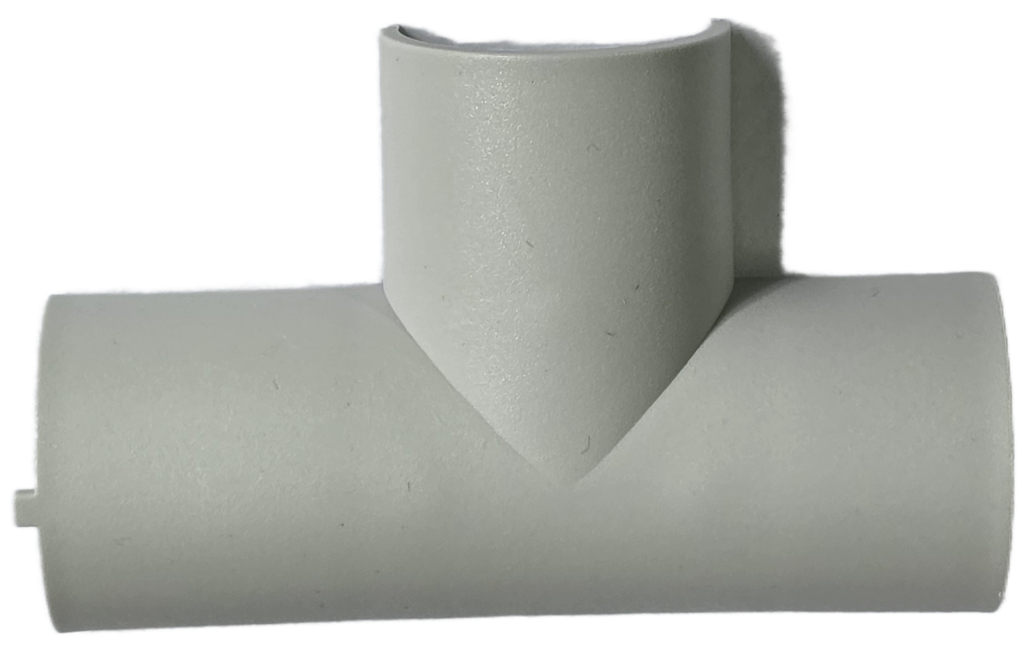 Afdekapje, AM15/AE15, T-stuk (tbv uitloop-rechts)