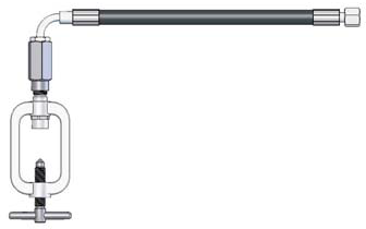 Gasslang voor acetyleen, DN6 met NEN beugel