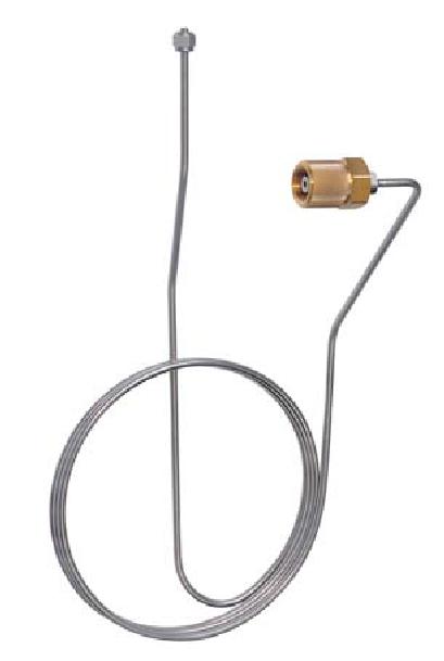 Aansluitspiraal, RVS (pigtail) SR-300, 1/4"NPT