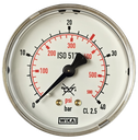 Manometer messing, 63 mm, achteraansluiting