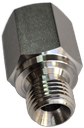 Adapter, RVS, NPT1/4" (i) x G1/4" (u, hol) - ingangsadapter