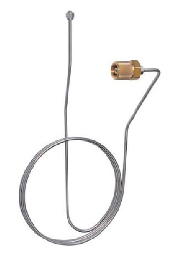 [71833728] Aansluitspiraal, RVS (pigtail) SR-300, 1/4"NPT