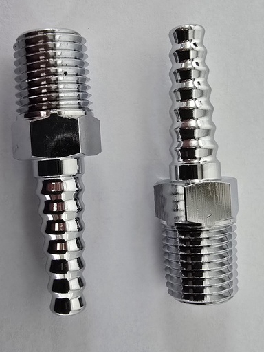 [71702219] SpectroLab slangtule messing-verchroomd, 6 mm x 1/4"NPT(u)