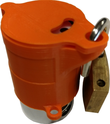 LOTO, Lock-Out, Tag-Out protection, rood